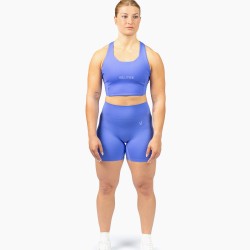 HOLO Medium Legging – 7/8 Length, High Compression & Breathable- Cyan- Velites