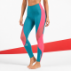 
                                        Дълъг дамски клин с висока талия AuraLux II Neon Clash Teal/Pink – Titan Box Wear