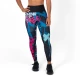 
                                        Дълъг дамски клин с висока талия AuraLux II Neon Clash Teal/Pink – Titan Box Wear
