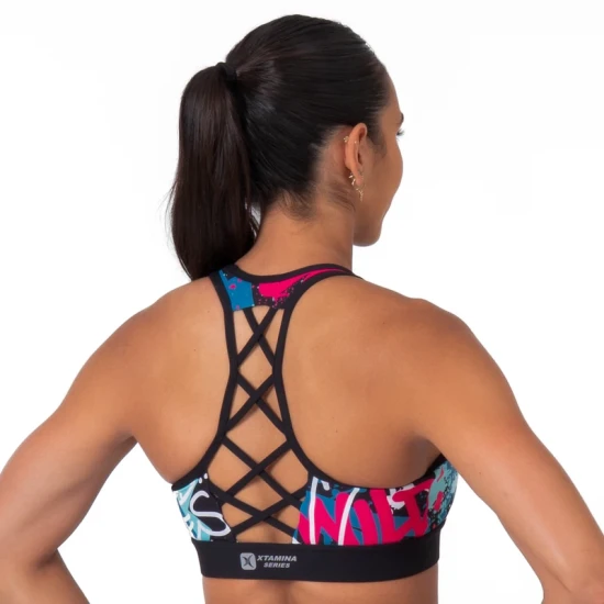 
                                        Спортно бюстие Xtamina Edge (Neon Clash Teal/Pink) – Titan Box Wear