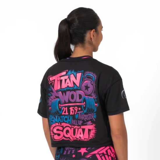 
                                        Дамска спортна тениска Ecoactive Neo Crop Tee (Titan Wod) – Titan Box Wear