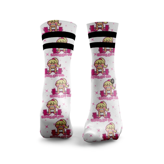 
                                        Спортни чорапи Strong Girl Club 2Stripe – HEXXEE