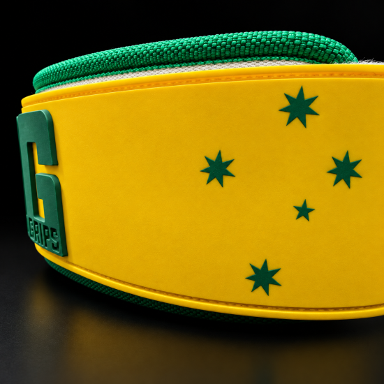 
                                        Колан за вдигане на тежести Frog Lifting Belt Green and Gold – Frog Grips
