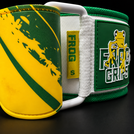 
                                        Колан за вдигане на тежести Frog Lifting Belt Green and Gold – Frog Grips