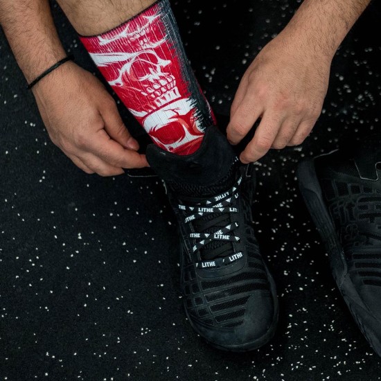 
                                        Sports socks SCARLET SKULLS