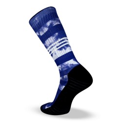 Спортни чорапи BLUE TIE DYE Lithe