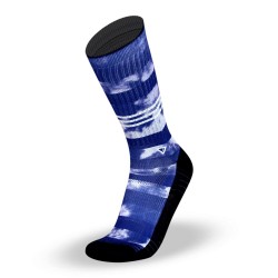 Sports socks BLUE TIE DYE