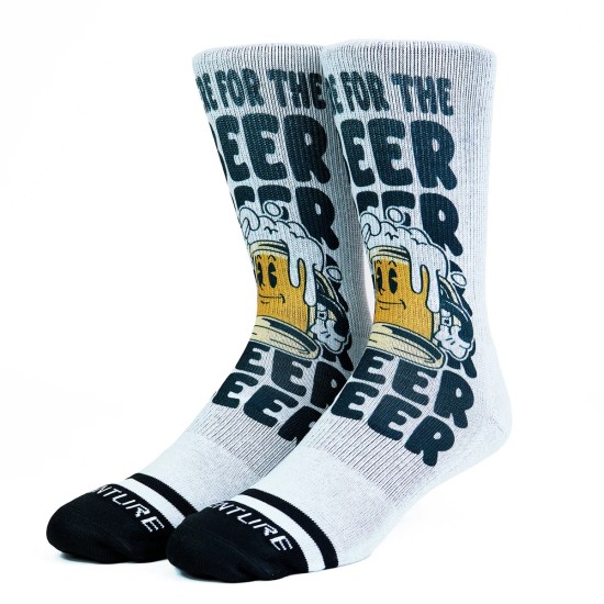 
                                        HERE FOR BEER Venture Socks