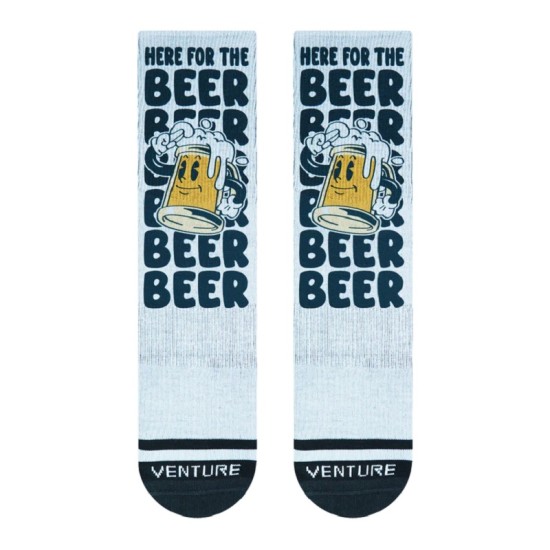 
                                        HERE FOR BEER Venture Socks